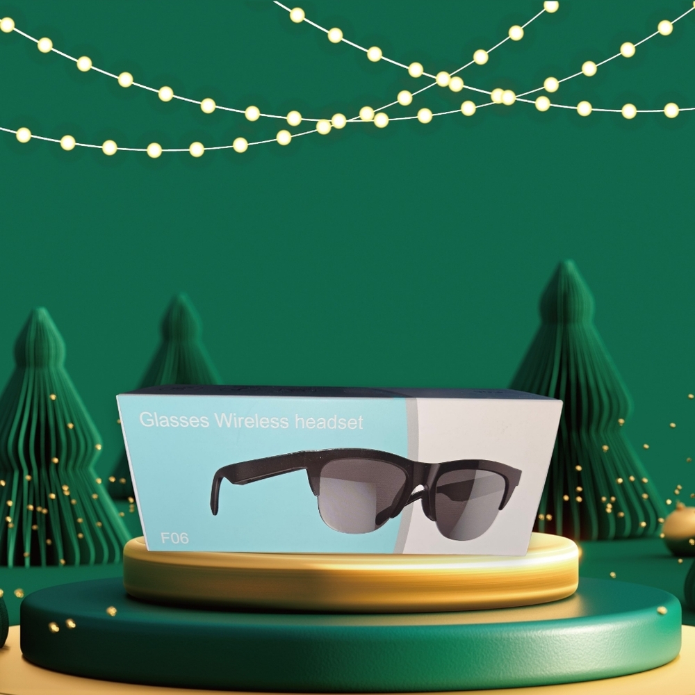 NIB! Black Wireless Glasses Headset